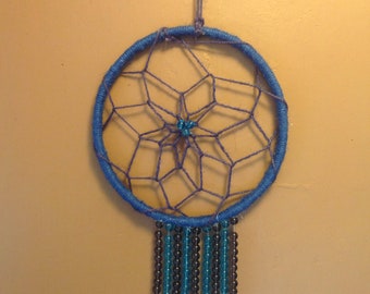 dream catcher blue beads