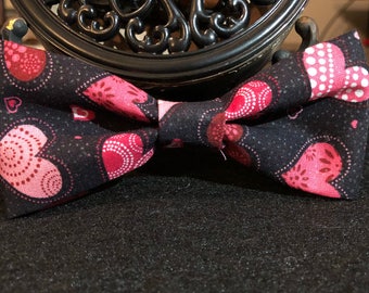 Black with multi pink hearts(dog)