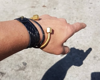 Gold Open Cuff Bracelet End Ball Bangle- Gold Ball Cuff Bangle- Thin Gold Cuff Bracelet- Adjustable Cuff Bracelet- Trendy Wholesale Bracelet