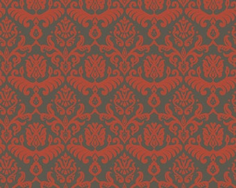 Traditions Red/Slate Hemp fabric