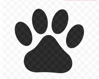 Paw Print SVG Cut Files, Svg File and PNG Image, Pawprints, Dog Paw, Cat Paw, Cut File for Silhouette, Cricut Cutting File