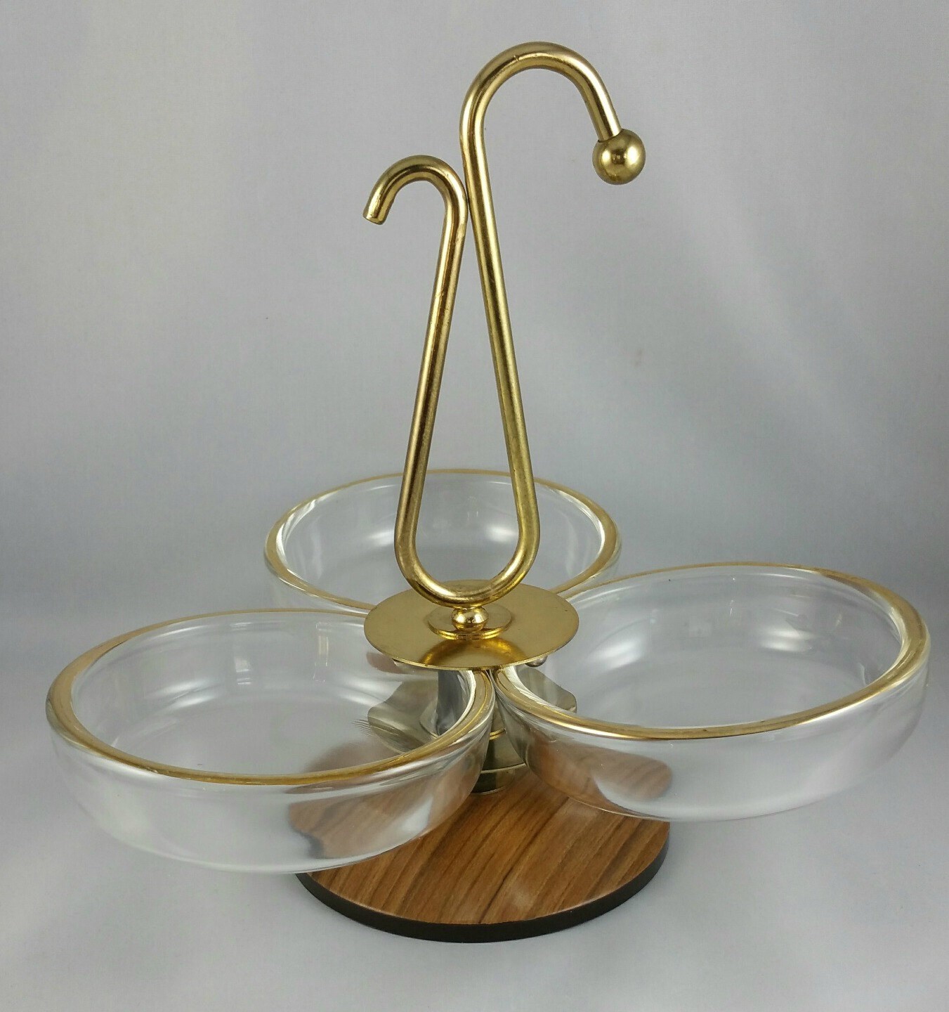 Vintage 3 Dish Condiment Server Vintage Pickle Dish Olive