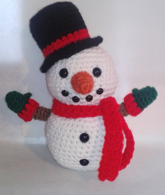 Snowman Amigurumi Crochet Pattern