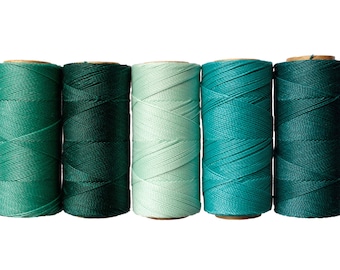 50 meters Waxed Polyester Cord, Linhasita Thread 1mm - Macrame Cord, Bracelet Thread, Waxed Polyester, Jewelry Cord