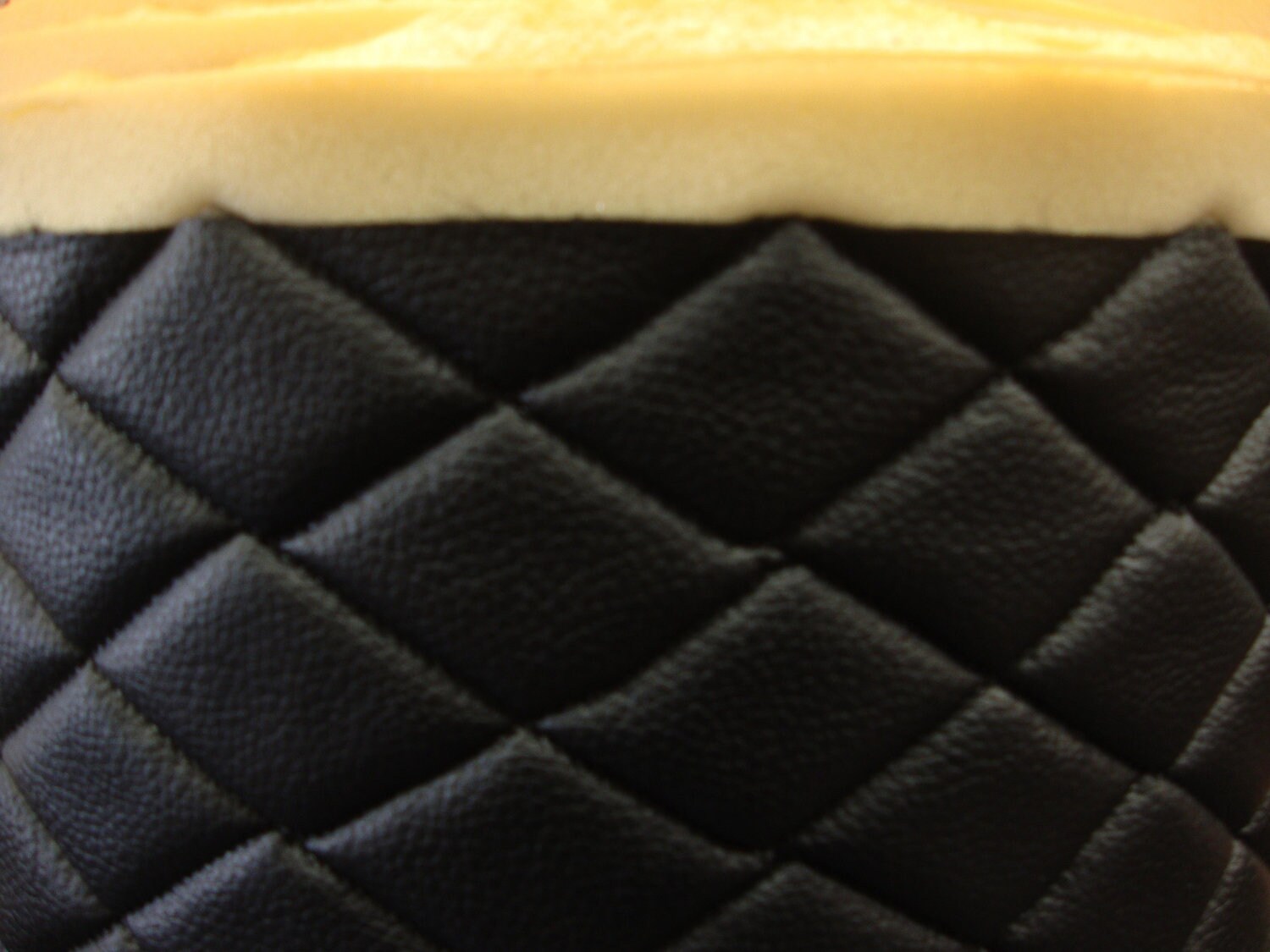 Vinyl Leather Faux vinyl Black Quilted Vinyl auto headliner