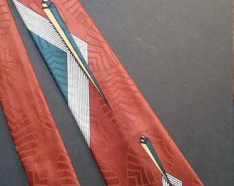 Vintage 1950's Handsome Abstract Necktie
