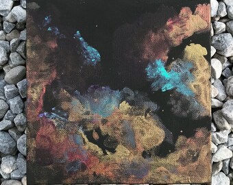Abstract Acrylic Painting on Stretched Canvas