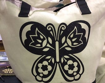 Canvas Tote Bag - Butterfly