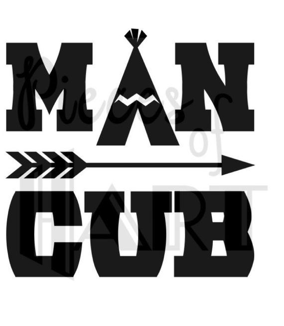 Download Man cub iron on shirt transfer decal