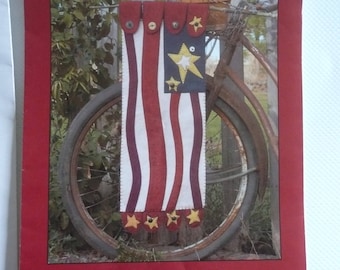 Notice / template for making an American flag (old glory) Notice in English - diy