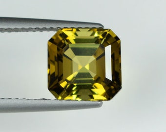 3.44Cts Amazing Color Natural Bi-Color Tourmaline Octagon !!!!