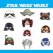 INSTANT DL- Star Wars masks - 10 masks - Digital - jedi Birthday Party -Printable
