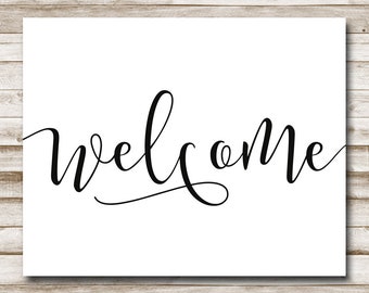 Welcome printable | Etsy