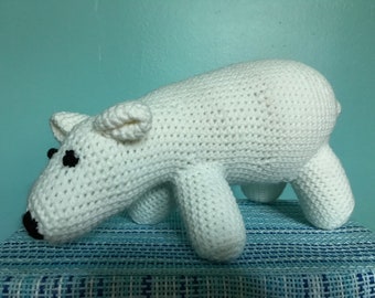 Paulie the Polar Bear Crocheted Toy