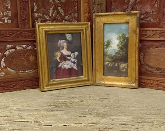 Vintage Italian Florentine Picture Frames Maria Antonietta Landscape