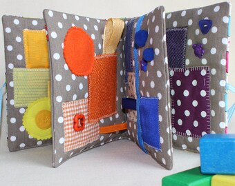 Quiet Book,Sensory Busy Book, Montessori Toys,My First Christmas,Fabric Baby Book, Montessori,Waldorf, Sensory Toys, Baby Gifts Personalized