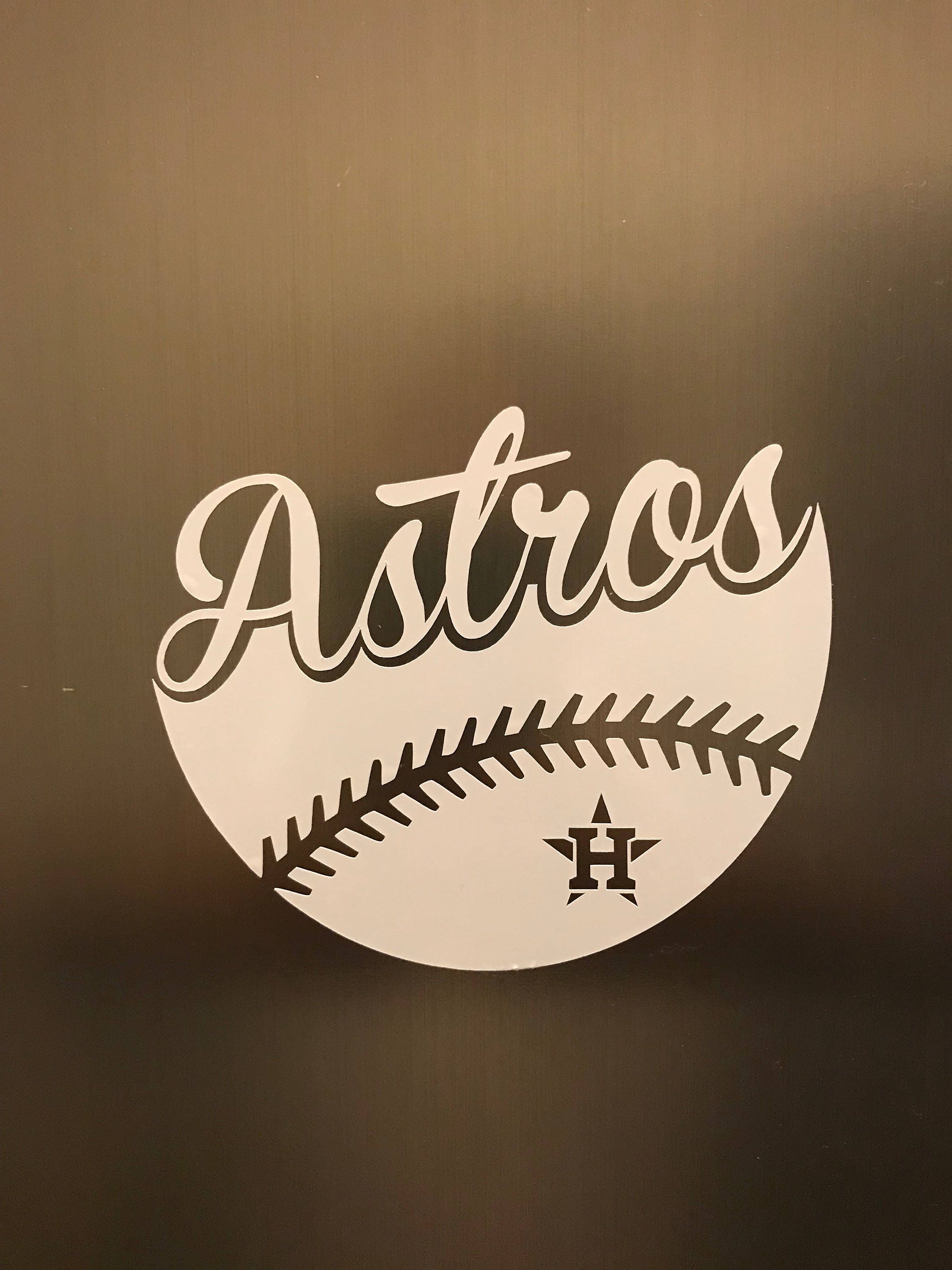 Houston Astros Baseball Vinyl Decal Car Window / Bumper