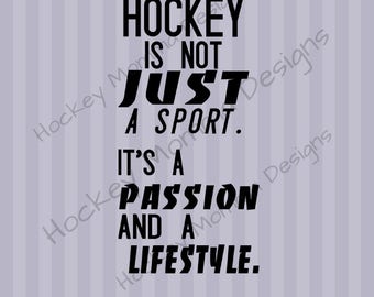 Hockey is not just a sport, vinyl decal