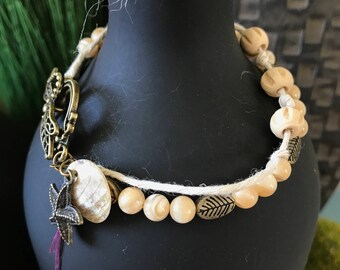 Mother of Pear bracelet.