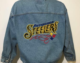 Vintage Pittsburgh Steelers Jean Jacket XL