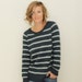 KNITTING PATTERN // Clarke Pullover // top-down striped dk sweater -- PDF