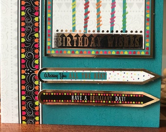 Handmade Birthday Card 'Birthday Wishes'