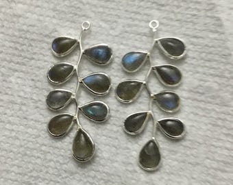 Labrorite Sterling silver bezal