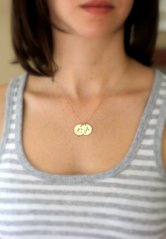 Mom Necklace Gold Initial Necklace Mom Gift Mothers