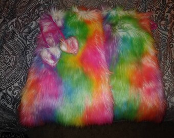 Rave fluffies rainbow
