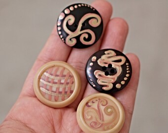 Vintage Handpainted Buttons