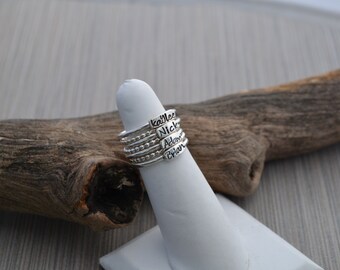 Personalized .925 Stackable Rings