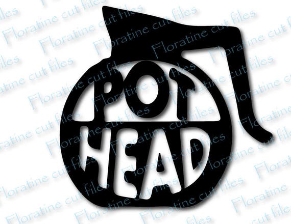 Download Pot Head Coffee SVG File DIY Iron on T shirt Transfer Heat