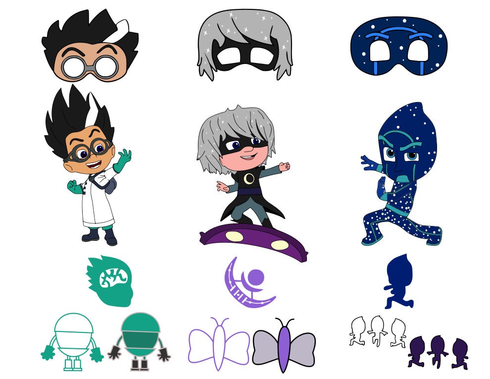 PJ Masks Villains svg pdf png files