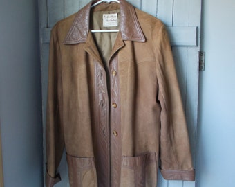 Vintage leather coat | Etsy