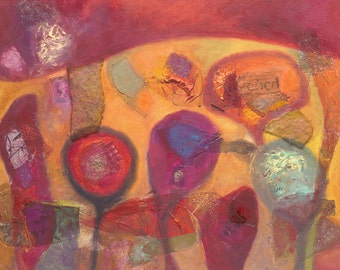 Limited Edition Giclee print of mixed media- sizes A4 and A5