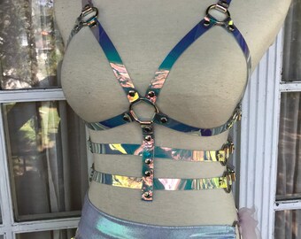 Aquarius Iridescent Harness - S/M (Adjustable)