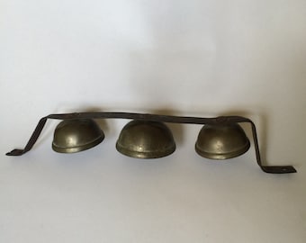 Vintage Set of Brass Sleigh Bells