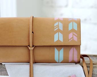 Leather clutch MINI INDIAN SUMMER