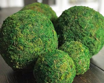2", 4", 6", 8", 10", 12" Moss Ball-Moss Ball Decor-Decorative Moss Ball-Decorative Balls for Bowls-Bowl Fillers-Farmhouse Decor-Moss Decor