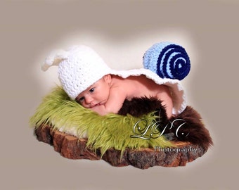 Chapeau escargot & Cap Set nouveau-né Crochet Halloween Costume