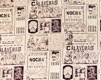 Alexander Henry - Baile de Calaveras - Dark Tea & Sepia