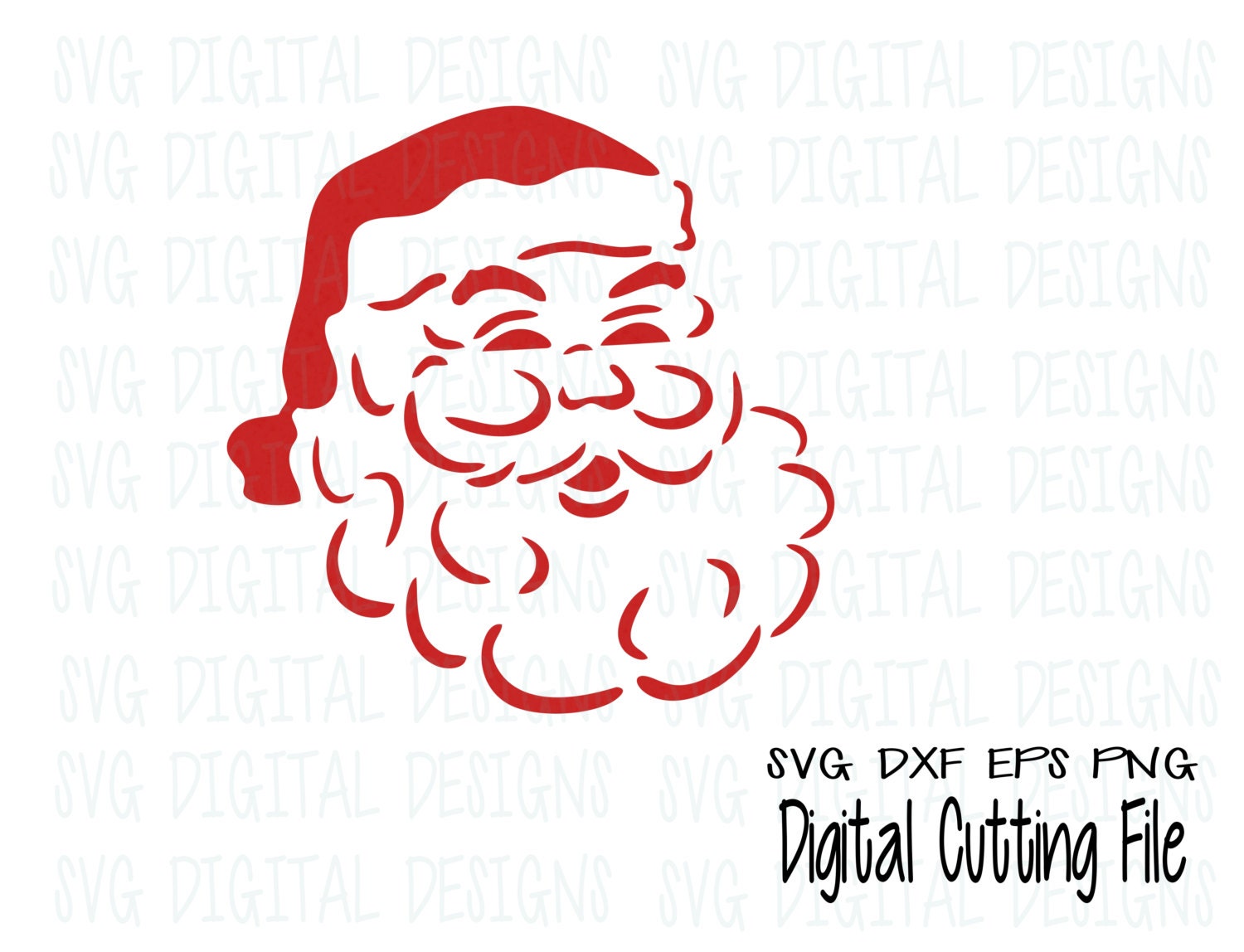 Download Free Santa Svg Cutting File For Cricut Layered Svg Cut File