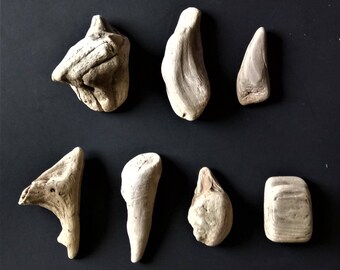 Driftwood Set Of Seven Driftwood Pieces Decorative Driftwood Beach Crafts DIY Driftwood