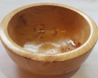 Artisan Bird's Eye Maple Wood Bowl