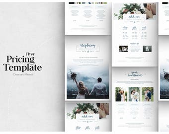 pricing guide photoshop template design photography price sheet price list template design for photographer photography price list