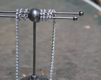 Costume Crystal and Silver Colored Necklace