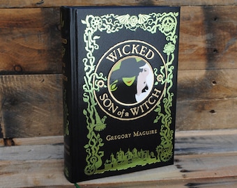 Book Safe - Wicked Son of a Witch - Leather Bound Hollow Book Safe