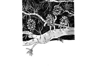 Inktober Original Illustration - Oct 12 2017