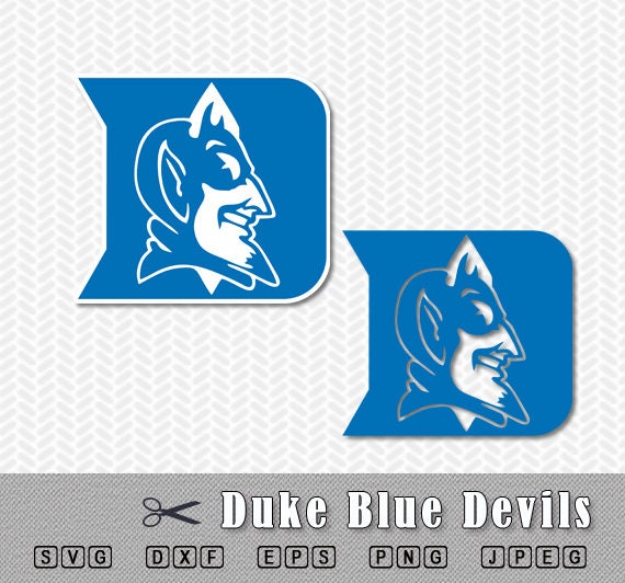 Duke Blue Devils Layered SVG PNG logo Vector Cut File