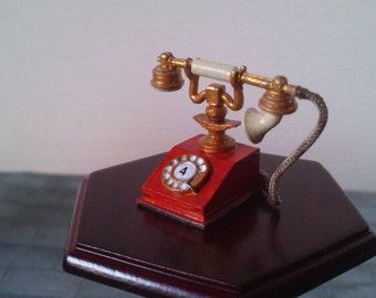 12th Scale dolls house 1920's telephone